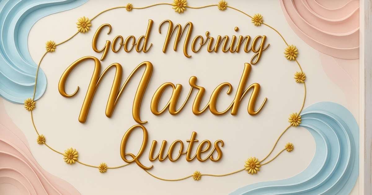 40+ Best Good Morning March Quotes