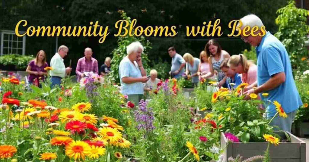Community Blooms with Bees