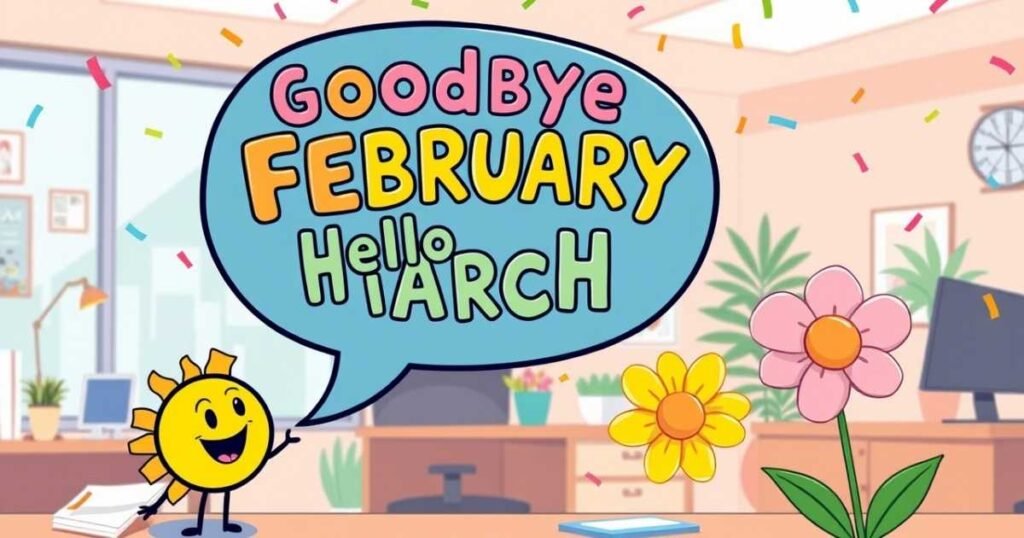 Funny Goodbye February Hello March Quotes