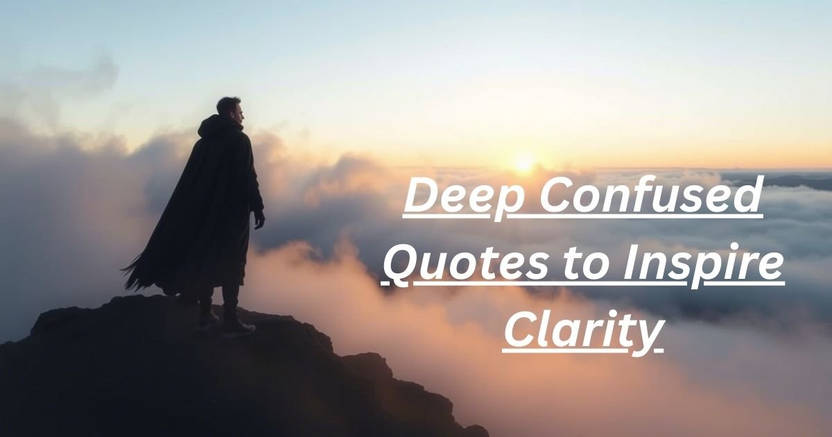 Top 120 Deep Confused Quotes to Inspire Clarity