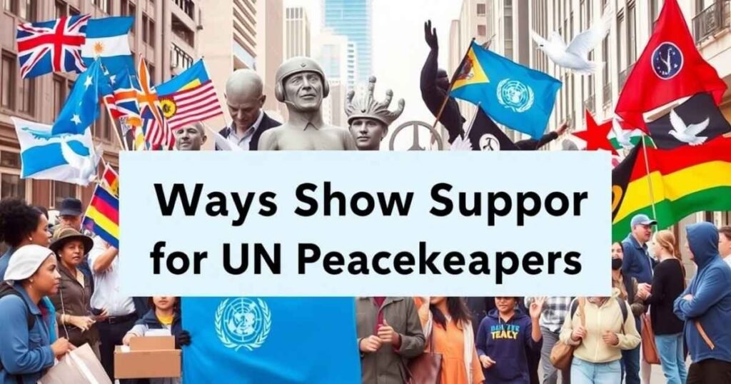 Ways People Show Support for UN Peacekeepers