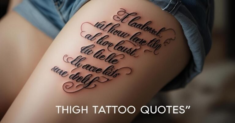 Thigh Tattoo Quotes