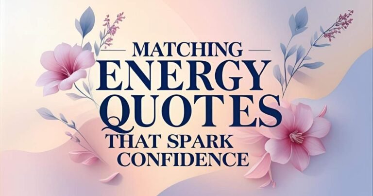 Matching Energy Quotes