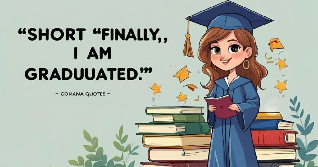 Short “Finally, I Am Graduated” Quotes 