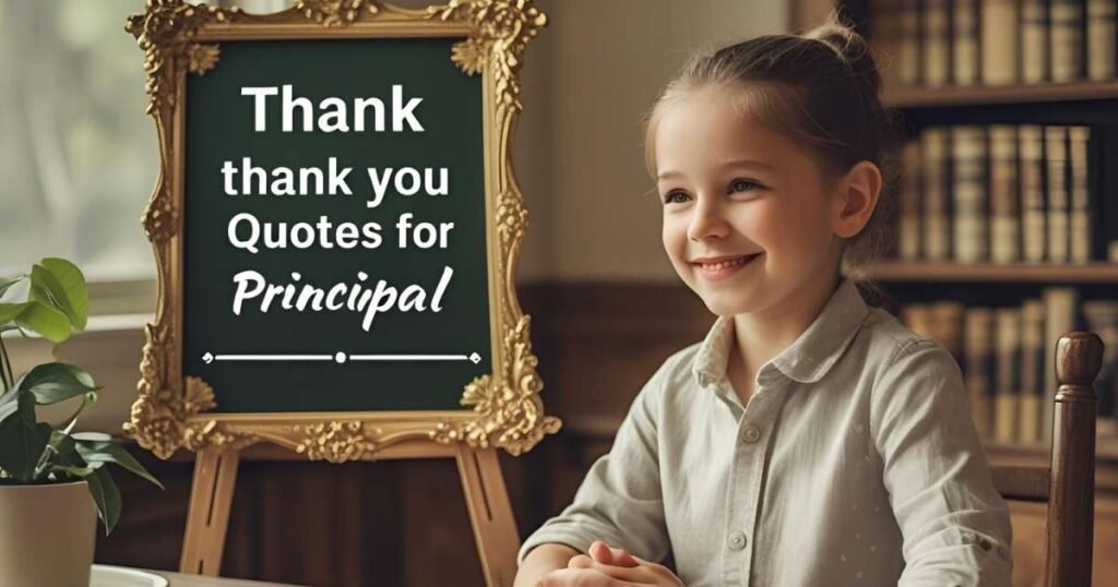 Short Thank You Quotes for Principal
