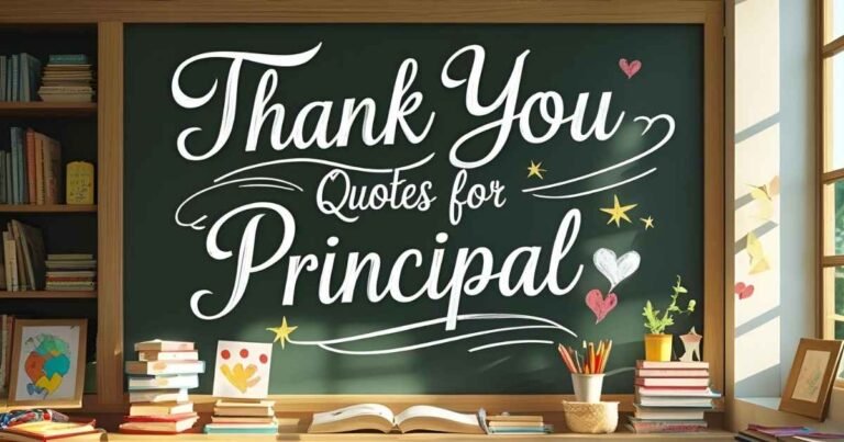 Thank You Quotes for Principal