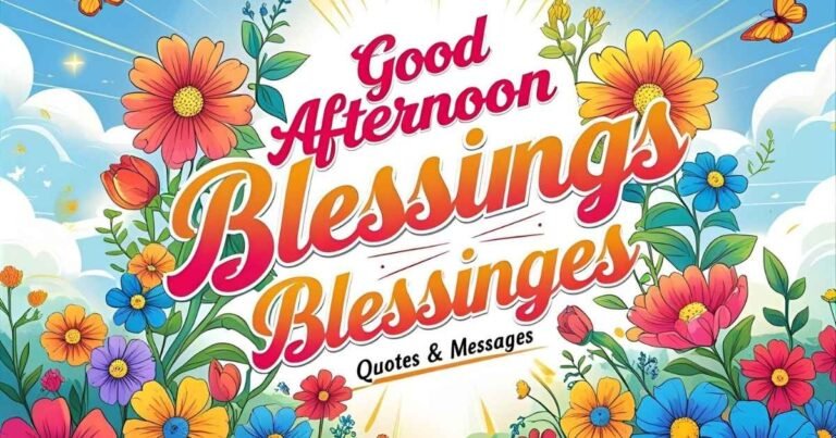 Good Afternoon Blessings Quotes