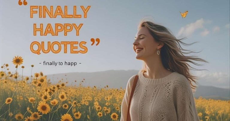 Finally Feeling Happy Quotes